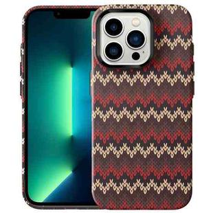 For iPhone 13 Pro Max Textile Texture Matte Ultra-thin Phone Case(Red)
