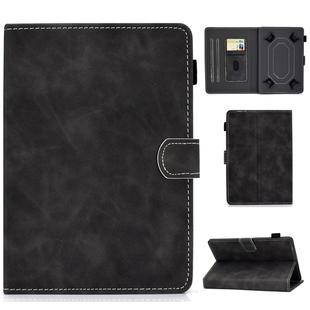 For 7 inch Tablet PC Universal Cowhide Texture Horizontal Flip Leather Case with Holder & Card Slots & Pen Slot(Grey)