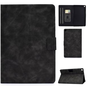 For Samsung Galaxy Tab A 10.1 (2019) T510/T515 Cowhide Texture Horizontal Flip Leather Case with Holder & Card Slots & Sleep / Wake-up Function(Grey)