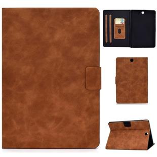 For Samsung Galaxy Tab A 9.7 T550/T555C Cowhide Texture Horizontal Flip Leather Case with Holder & Card Slots & Sleep / Wake-up Function(Brown)