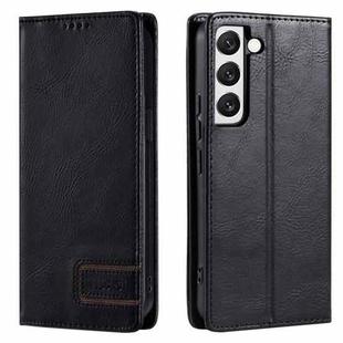 For Samsung Galaxy S22+ 5G TTUDRCH RFID Retro Texture Magnetic Leather Phone Case(Black)