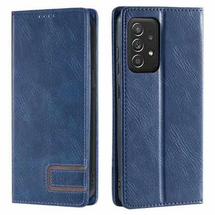For Samsung Galaxy A23 / F23 / M23  5G TTUDRCH RFID Retro Texture Magnetic Leather Phone Case(Blue)