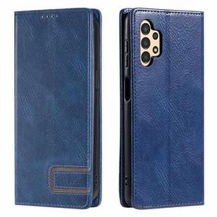 For Samsung Galaxy A32 4G TTUDRCH RFID Retro Texture Magnetic Leather Phone Case(Blue)