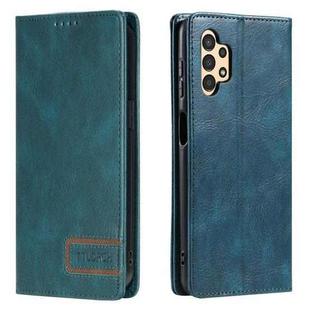 For Samsung Galaxy A32 5G / M32 5G TTUDRCH RFID Retro Texture Magnetic Leather Phone Case(Greem)