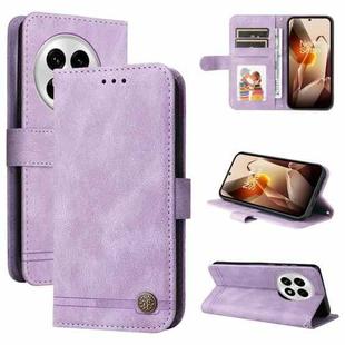 For OnePlus 13 Skin Feel Life Tree Metal Button Leather Phone Case(Purple)