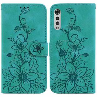 For LG Velvet 4G / 5G / G9 Lily Embossed Leather Phone Case(Green)