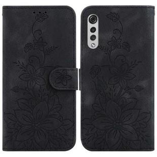 For LG Velvet 4G / 5G / G9 Lily Embossed Leather Phone Case(Black)