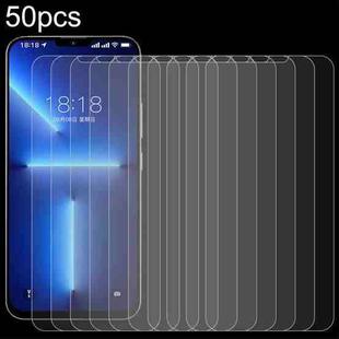 For LeBest X13 Pro 50pcs 0.26mm 9H 2.5D Tempered Glass Film