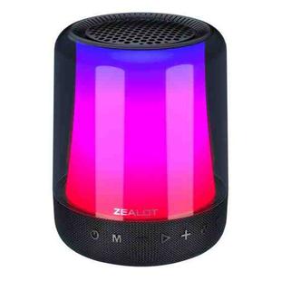 Zealot S66 Portable RGB Light Wireless Bluetooth Speaker Outdoor Subwoofer(Black)