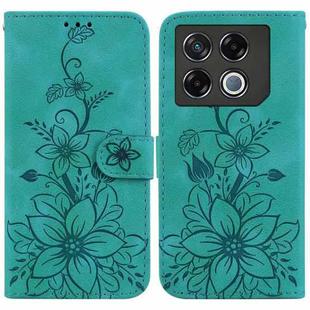 For Infinix GT 20 Pro 5G Lily Embossed Leather Phone Case(Green)