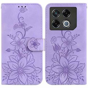 For Infinix GT 20 Pro 5G Lily Embossed Leather Phone Case(Purple)