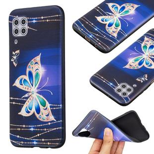 For Huawei P40 lite Embossment Patterned TPU Soft Protector Cover Case(Big Butterfly)