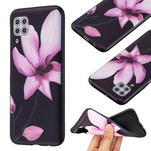 For Huawei P40 lite Embossment Patterned TPU Soft Protector Cover Case(Lotus)