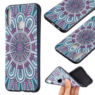 For Huawei Y7p / P40 lite E Embossment Patterned TPU Soft Protector Cover Case(Mandala)