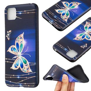 For Huawei Y5p / Honor 9S Embossment Patterned TPU Soft Protector Cover Case(Big Butterfly)