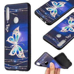 For Huawei Y6p Embossment Patterned TPU Soft Protector Cover Case(Big Butterfly)