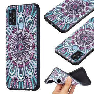 For Honor 9A Embossment Patterned TPU Soft Protector Cover Case(Mandala)