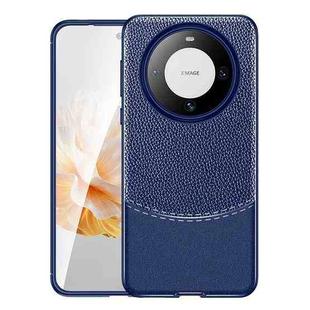 For Huawei Mate 60 Litchi Texture TPU Shockproof Phone Case(Blue)