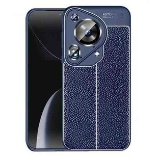 For Huawei Pura 70 Ultra Litchi Texture TPU Shockproof Phone Case(Blue)