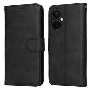 For OnePlus Nord CE3 Classic Calf Texture Flip Leather Phone Case(Black)