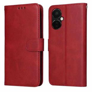 For OnePlus Nord CE3 Classic Calf Texture Flip Leather Phone Case(Red)