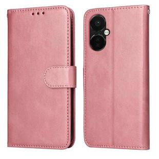 For OnePlus Nord CE3 Classic Calf Texture Flip Leather Phone Case(Rose Gold)