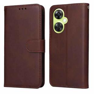 For OnePlus Nord CE 3 Lite / Nord N30 Classic Calf Texture Flip Leather Phone Case(Brown)