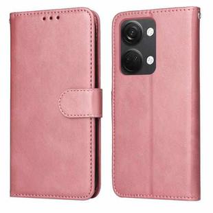 For OnePlus Nord 3 / Ace 2V Classic Calf Texture Flip Leather Phone Case(Rose Gold)