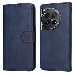 For OnePlus 12 Classic Calf Texture Flip Leather Phone Case(Blue)