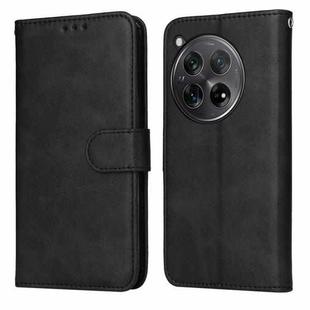 For OnePlus 12R Classic Calf Texture Flip Leather Phone Case(Black)