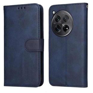 For OnePlus 12R Classic Calf Texture Flip Leather Phone Case(Blue)