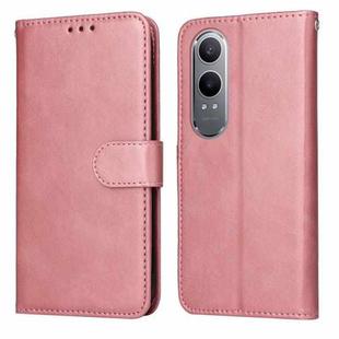 For OnePlus Nord CE4 Lite Classic Calf Texture Flip Leather Phone Case(Rose Gold)