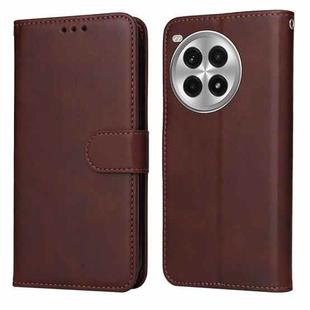 For OnePlus Ace 3 Pro Classic Calf Texture Flip Leather Phone Case(Brown)