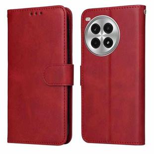 For OnePlus Ace 3 Pro Classic Calf Texture Flip Leather Phone Case(Red)