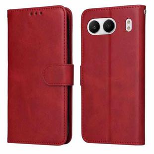 For OnePlus Nord 4 Classic Calf Texture Flip Leather Phone Case(Red)