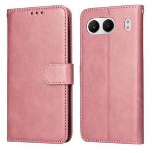 For OnePlus Nord 4 Classic Calf Texture Flip Leather Phone Case(Rose Gold)