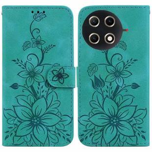 For Tecno Camon 30S / Camon 30S Pro Lily Embossed Leather Phone Case(Green)