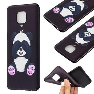 For Xiaomi Redmi Note 9 Pro Max Embossment Patterned TPU Soft Protector Cover Case(Panda)
