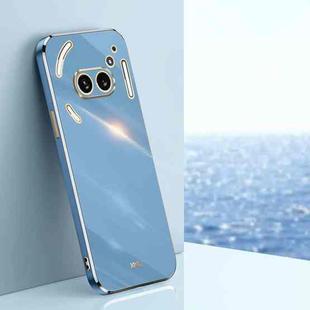 For Nothing Phone 2A XINLI Straight Edge 6D Electroplate TPU Phone Case(Celestial Blue)