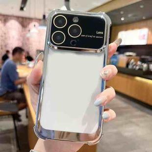 For iPhone 11 Pro Four-corner Shockproof TPU Phone Case with Lens Film(Silver)