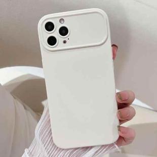 For iPhone 13 Pro Max Large Window Frosted TPU Phone Case(White)