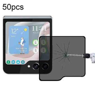 For Samsung Galaxy Z Flip5 50pcs External Small Screen Privacy Full Glue Full Cover Screen Protector