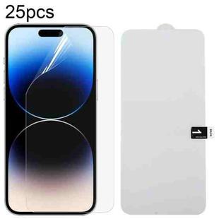 For iPhone 15 Pro Max 25pcs Full Screen Protector Explosion-proof Hydrogel Film