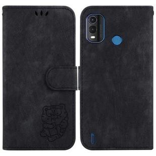 For Nokia G11 Plus Little Tiger Embossed Leather Phone Case(Black)