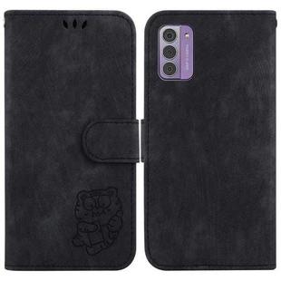 For Nokia G42 Little Tiger Embossed Leather Phone Case(Black)