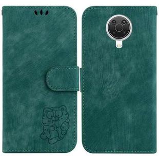 For Nokia G10 / G20 Little Tiger Embossed Leather Phone Case(Green)