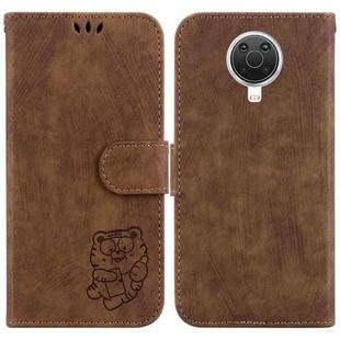 For Nokia G10 / G20 Little Tiger Embossed Leather Phone Case(Brown)