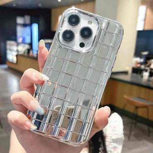 For iPhone 12 Pro Max Electroplated Glazed Tile TPU Phone Case(Silver)