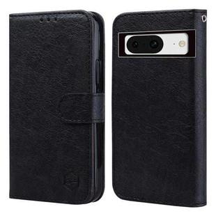 For Google Pixel 8 Skin Feeling Oil Leather Texture PU + TPU Phone Case(Black)