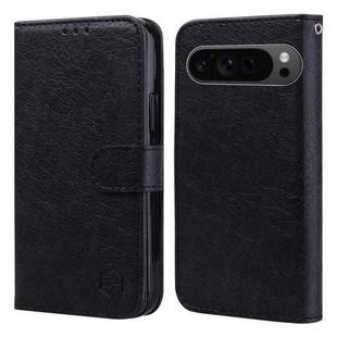 For Google Pixel 9 Skin Feeling Oil Leather Texture PU + TPU Phone Case(Black)